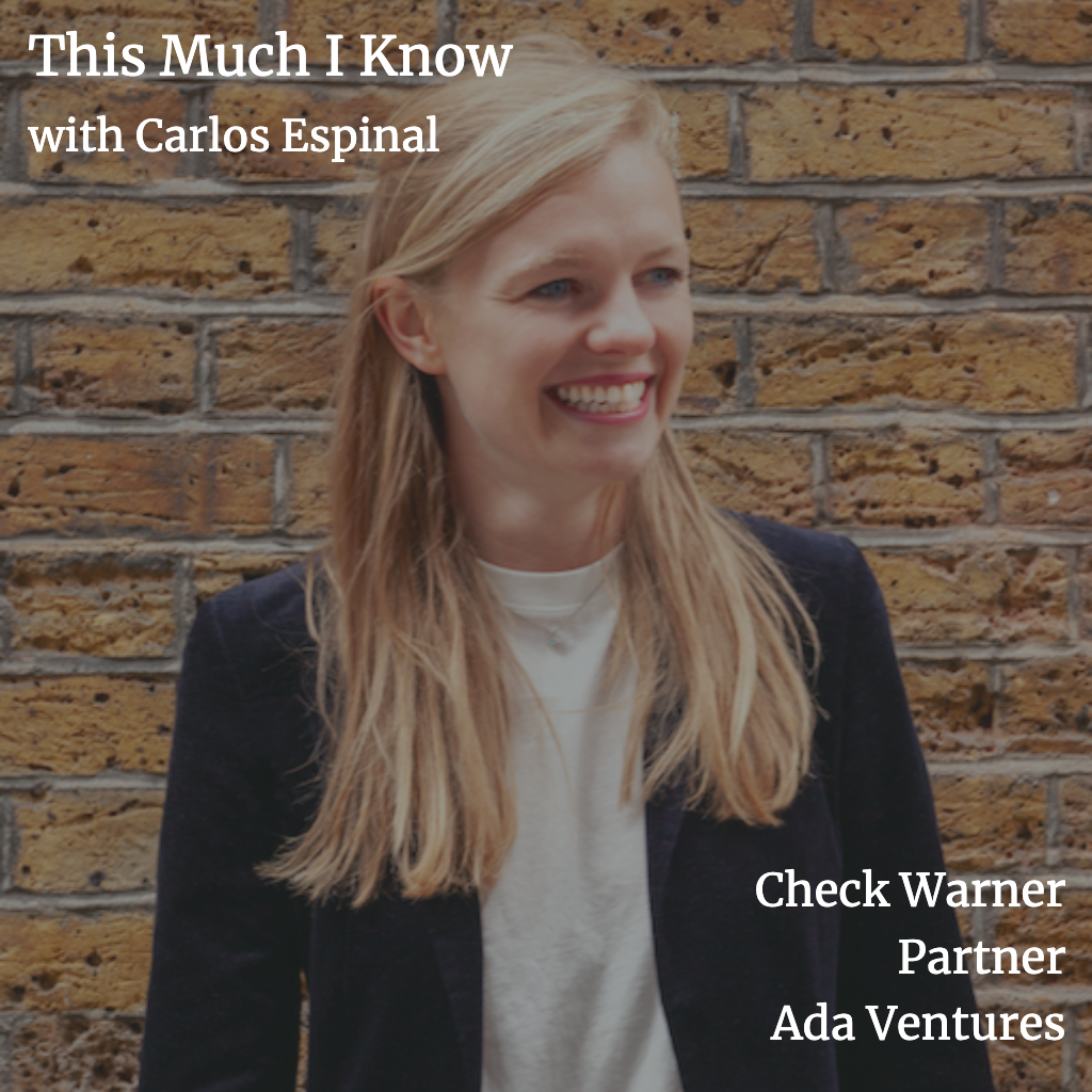 This Much I Know: Check Warner on her mission to provide access to opportunities to all with Ada Ventures